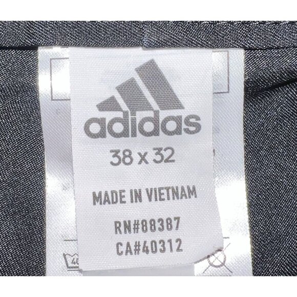 Adidas Golf Pants Black Polyester Size 38 X 32 Mens Lightweight Pockets Athletic - Picture 3 of 3